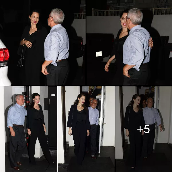 Angelina Jolie Radiates Elegance Exiting Sushi Umeda in Los Angeles on